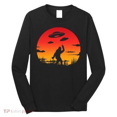 Believe Bigfoot UFO Long Sleeve Shirt