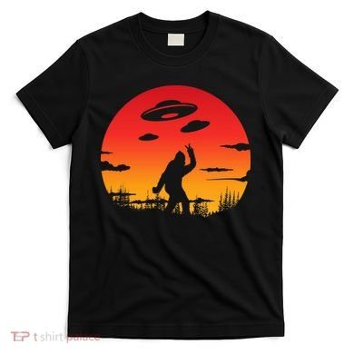 Believe Bigfoot UFO T-Shirt