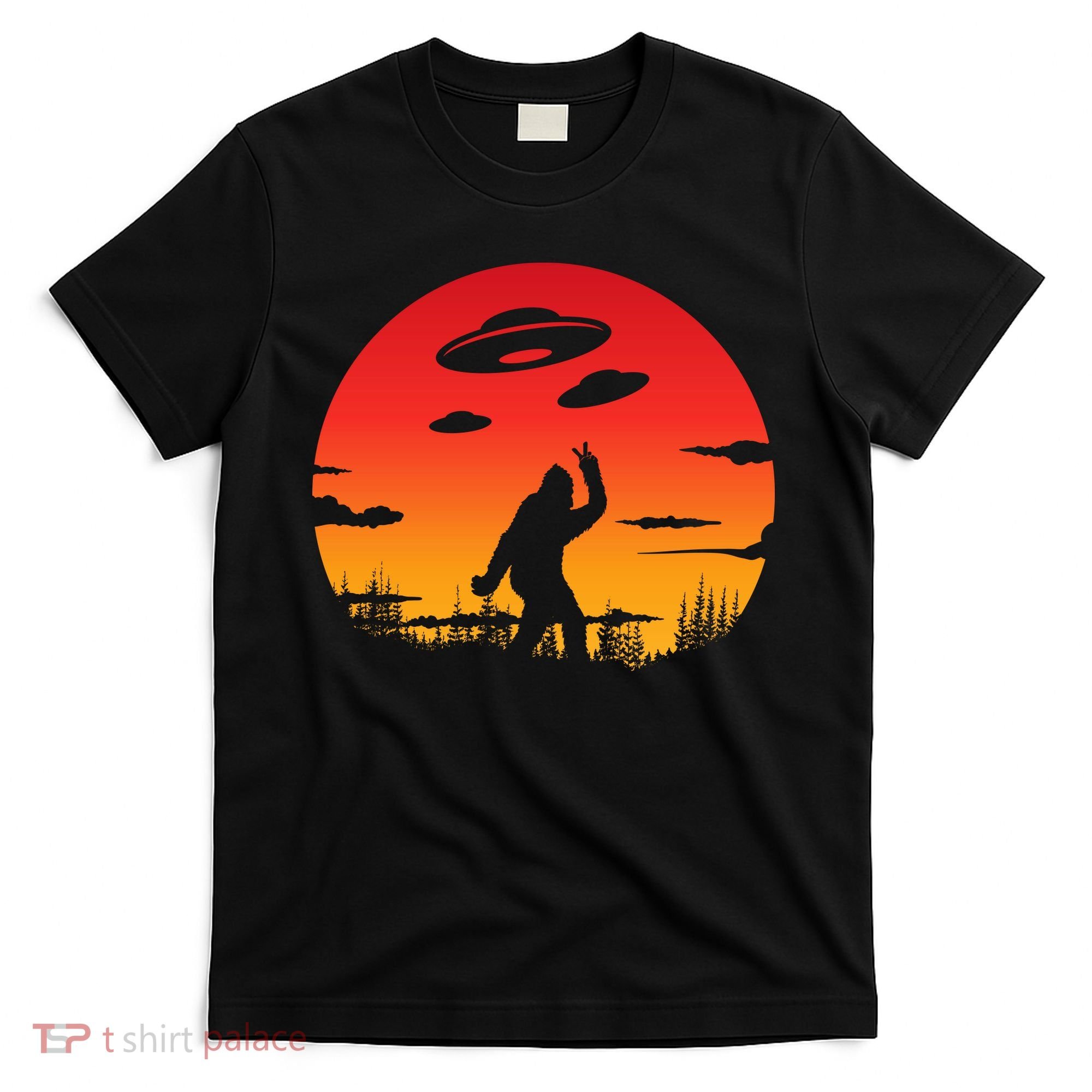 Believe Bigfoot UFO T-Shirt