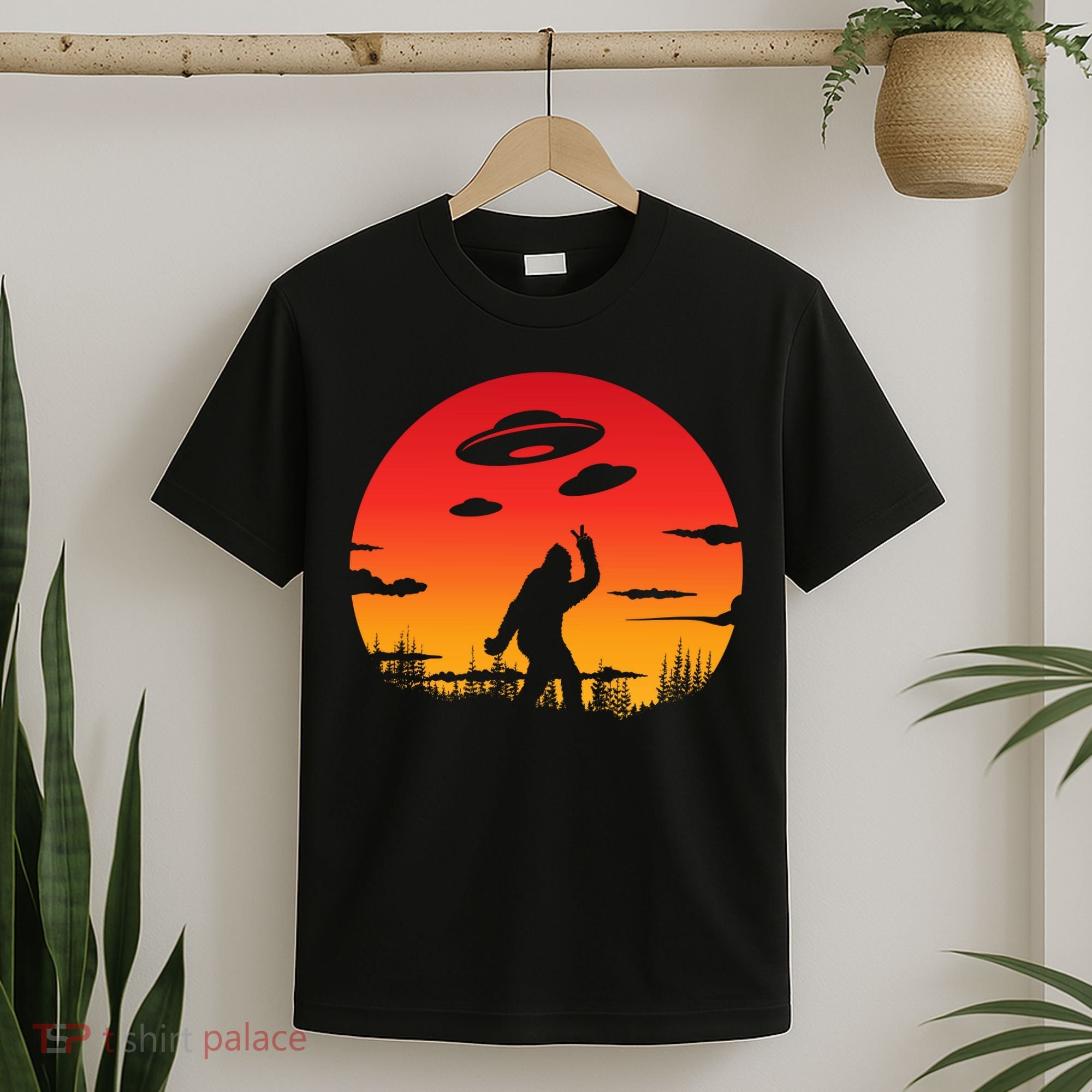 Believe Bigfoot UFO T-Shirt