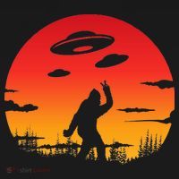 Believe Bigfoot UFO Pajama Set thumb 2