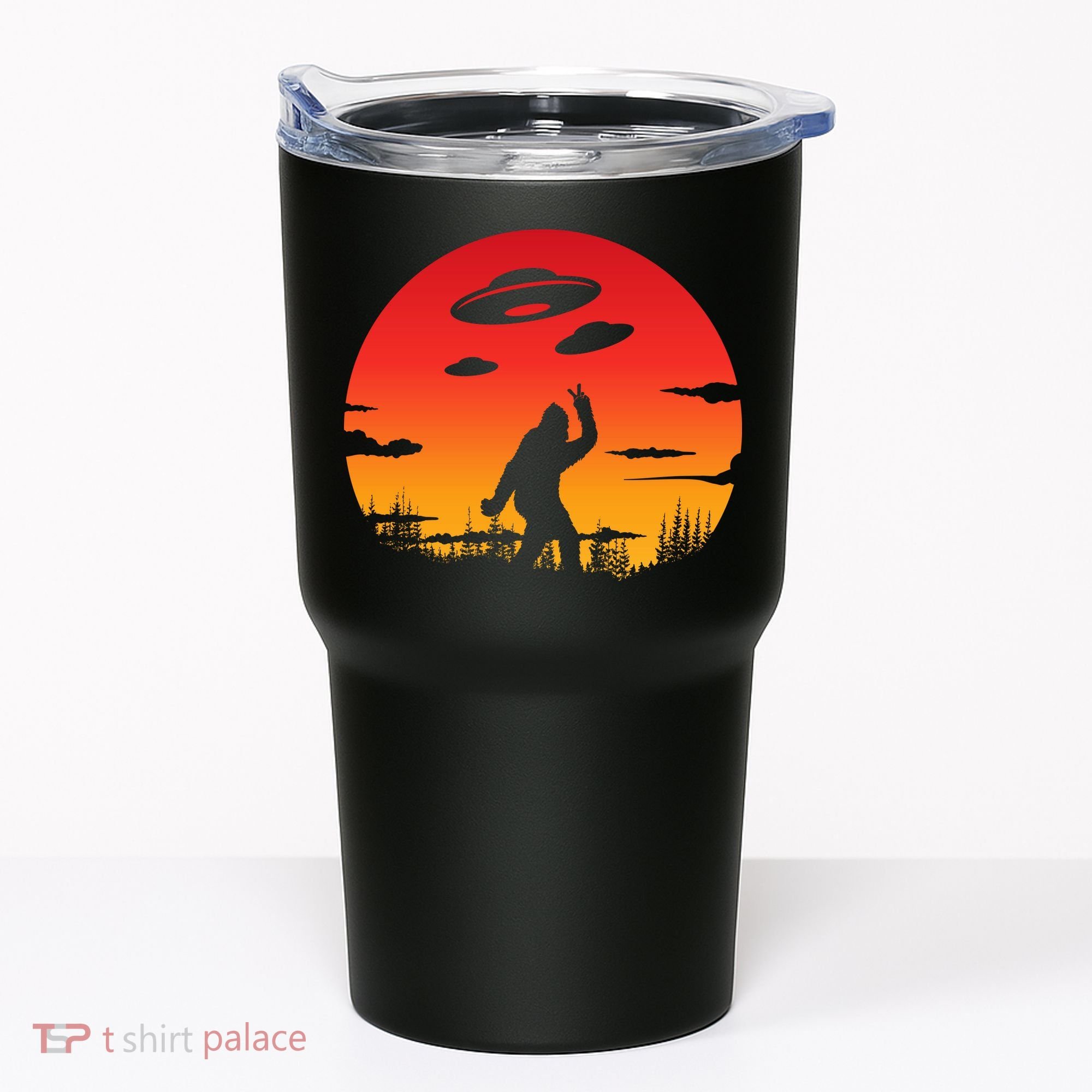 Believe Bigfoot UFO Tumbler