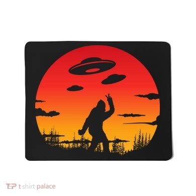 Believe Bigfoot UFO Mousepad