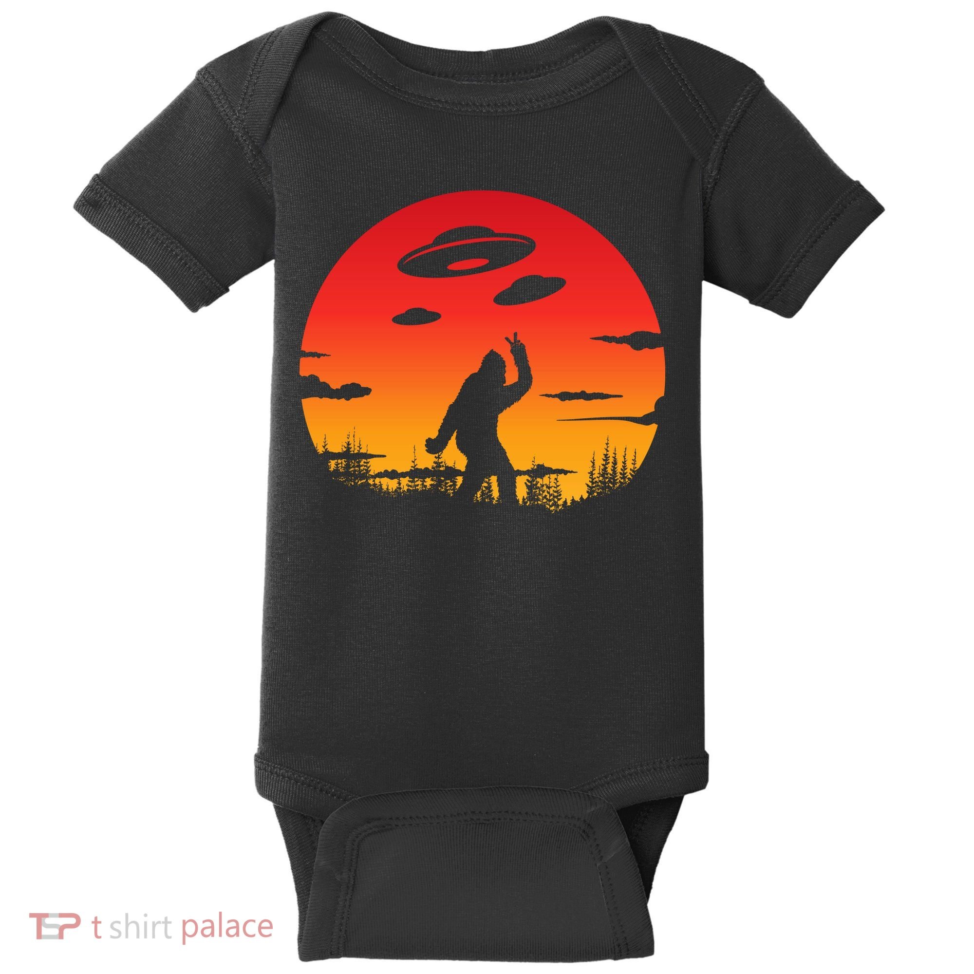 Believe Bigfoot UFO Baby Bodysuit