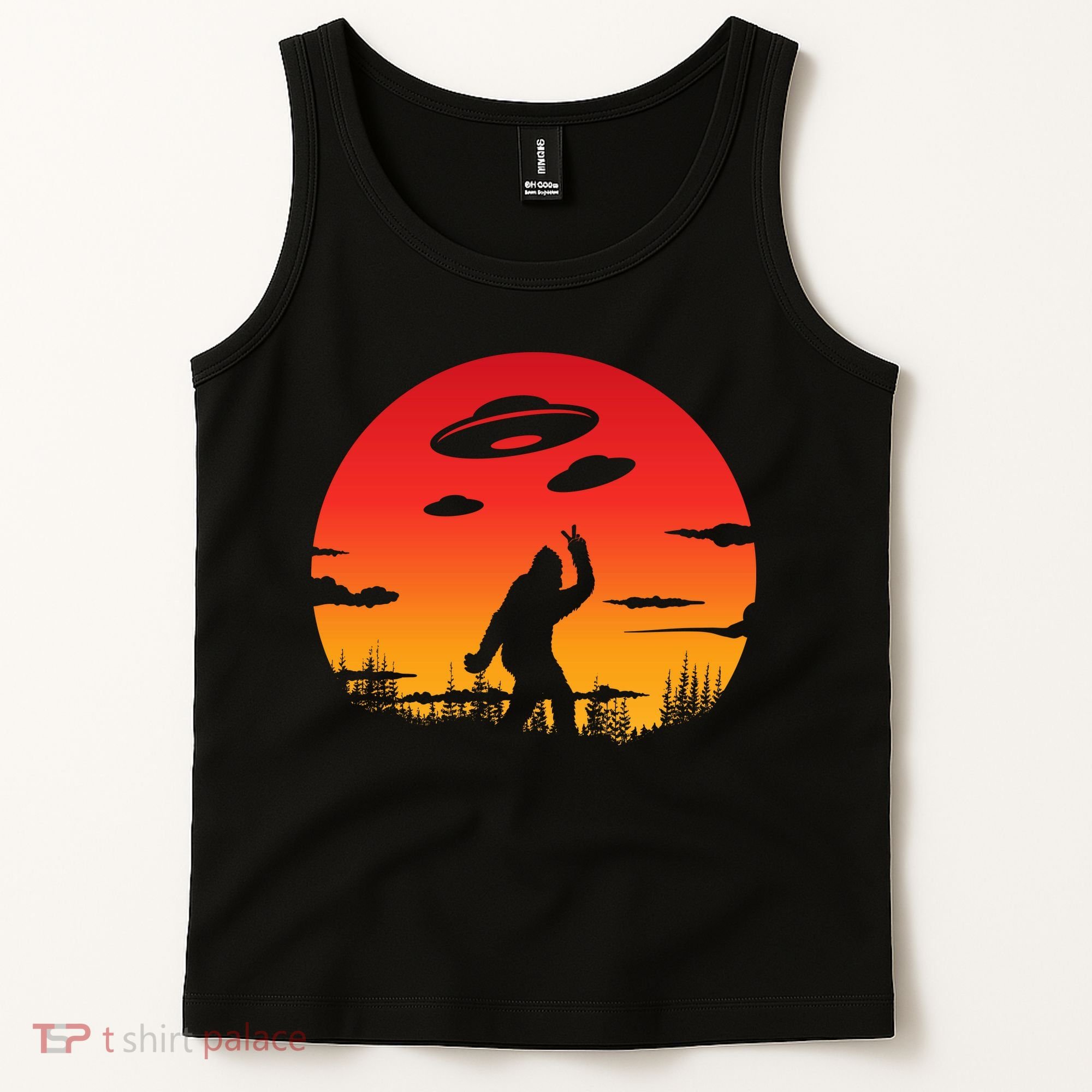 Believe Bigfoot UFO Tank Top
