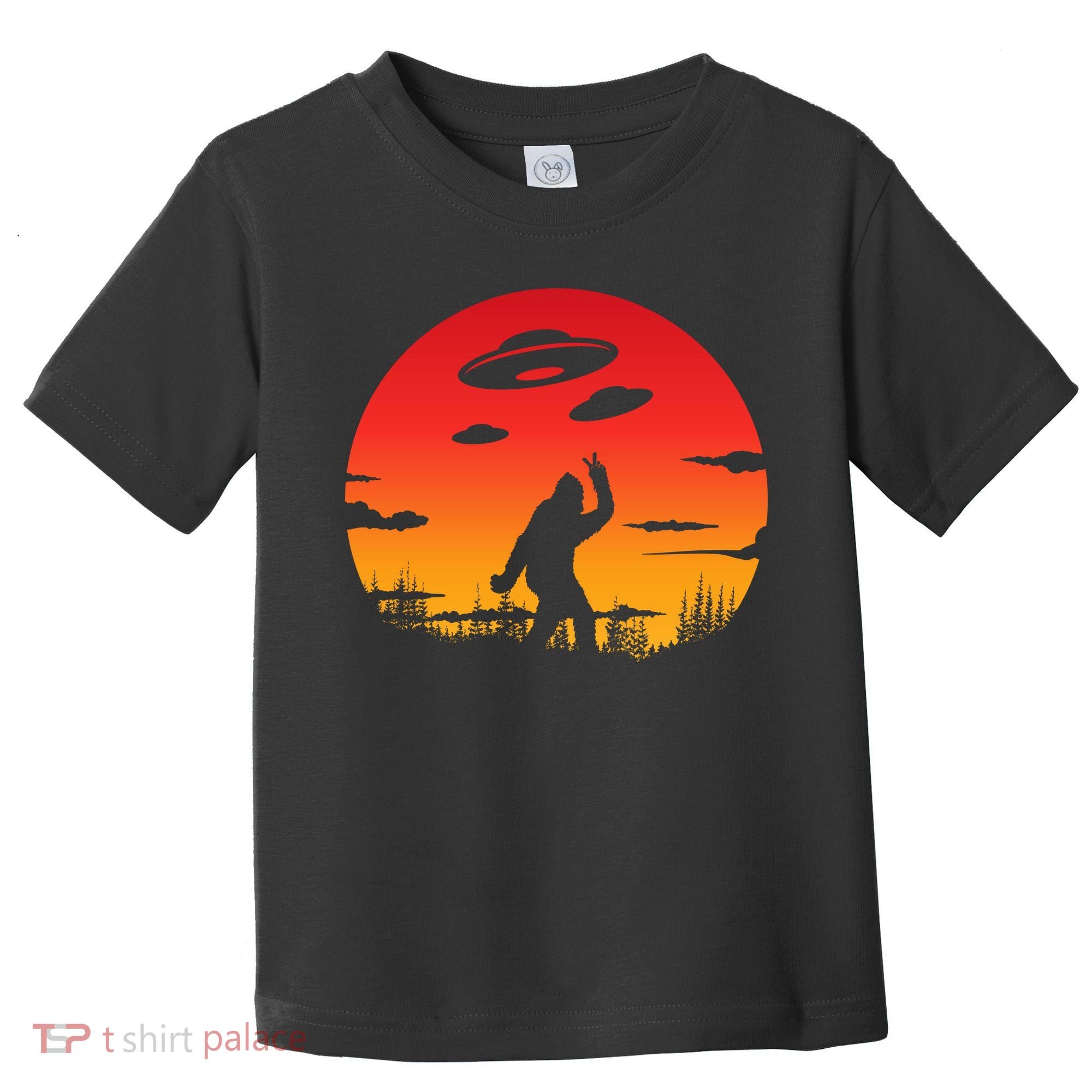 Believe Bigfoot UFO Toddler T-Shirt