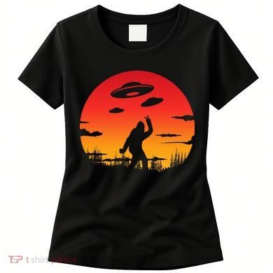 Believe Bigfoot UFO Women's T-Shirt