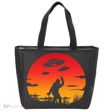Believe Bigfoot UFO Tote Bag