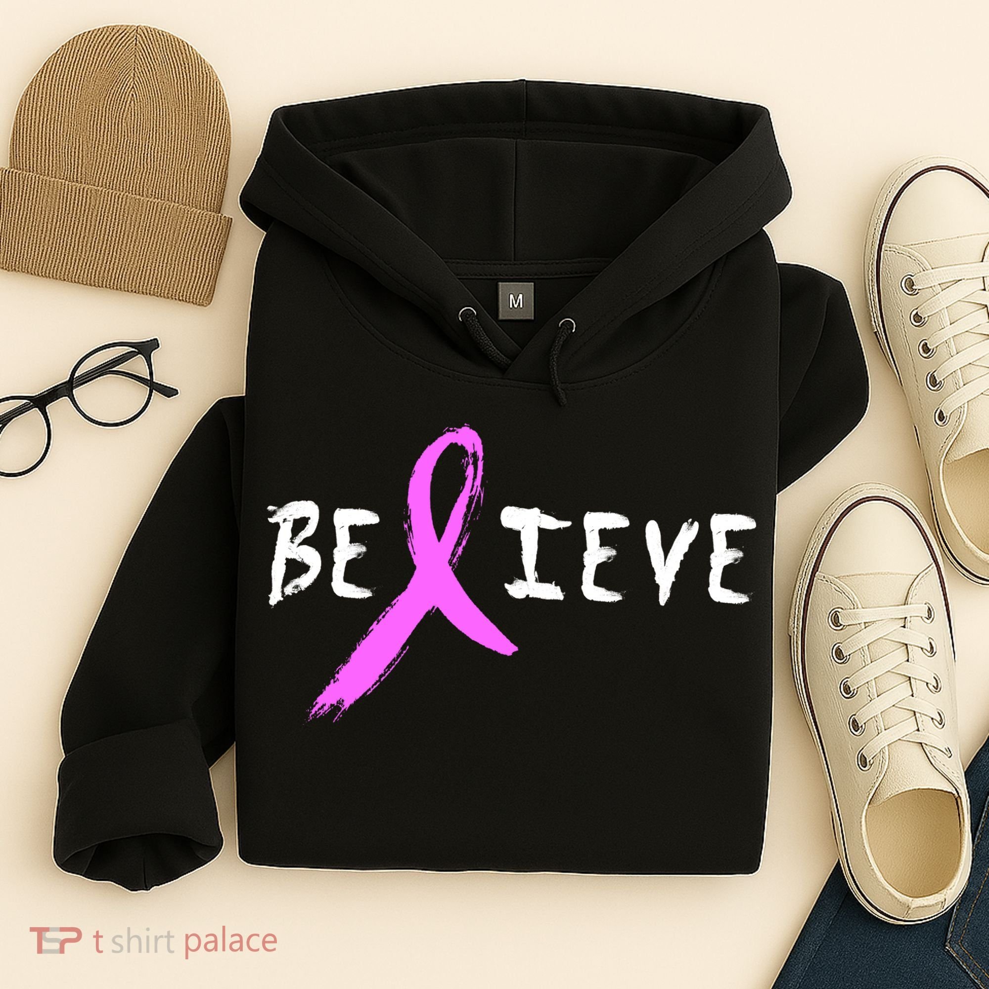 Believe Breast Cancer Hoodie