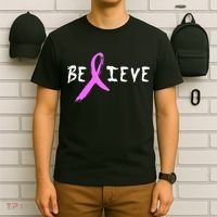 Believe Breast Cancer T-Shirt thumb 6