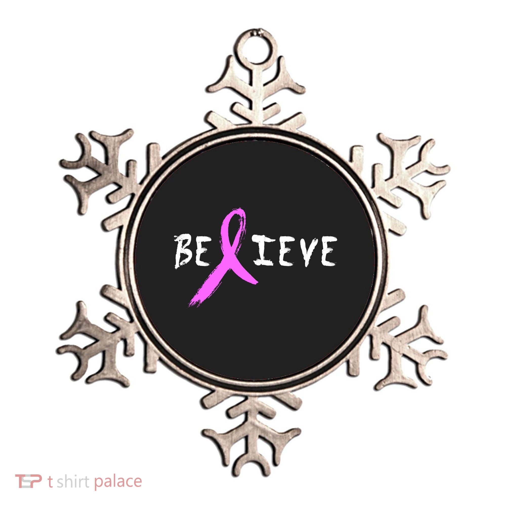 Believe Breast Cancer Ornament