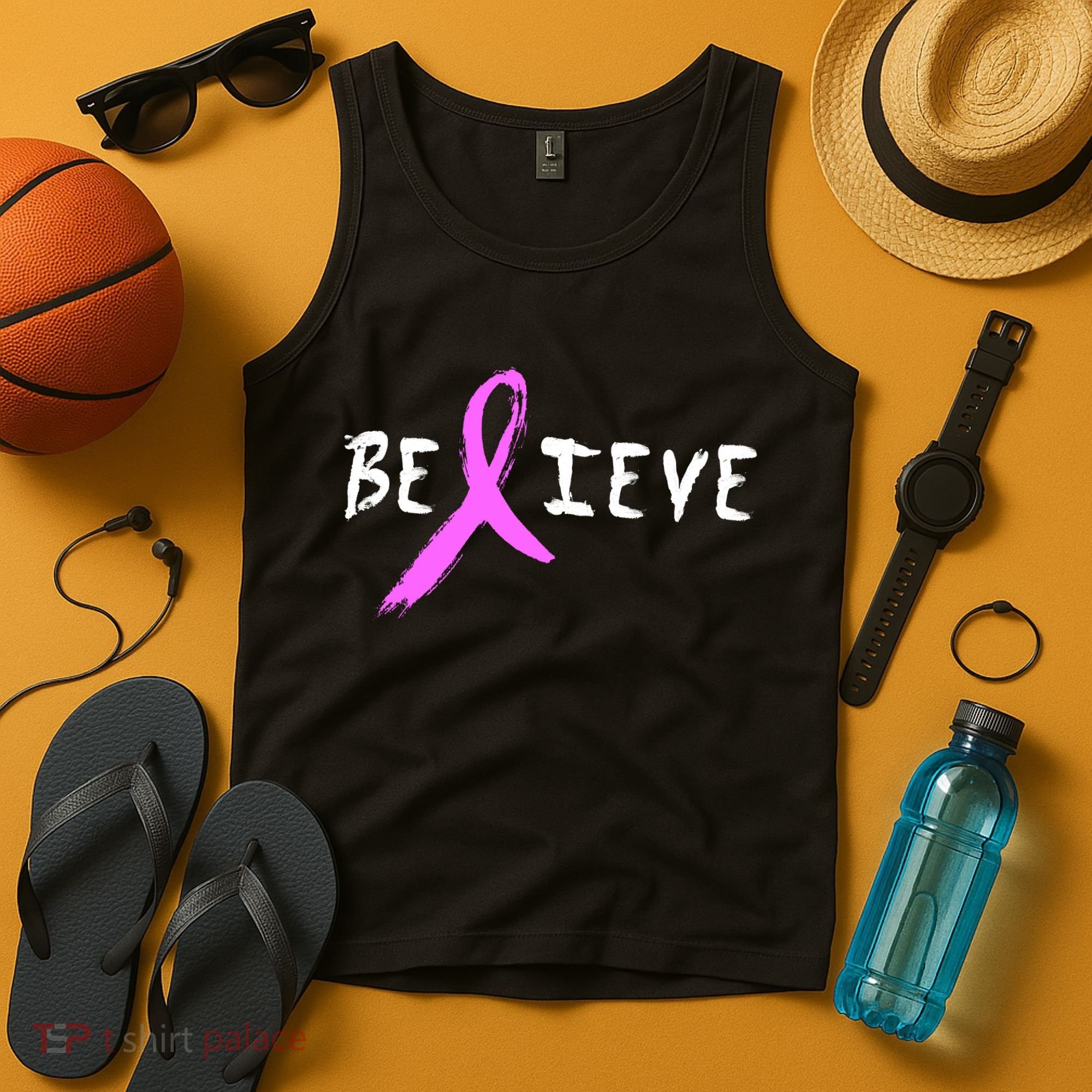 Believe Breast Cancer Tank Top