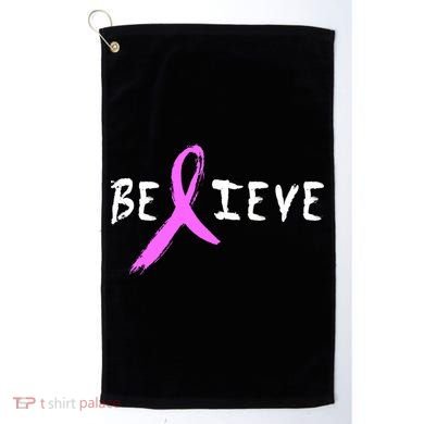 Believe Breast Cancer Golf Towel