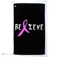 Believe Breast Cancer Golf Towel thumb 0