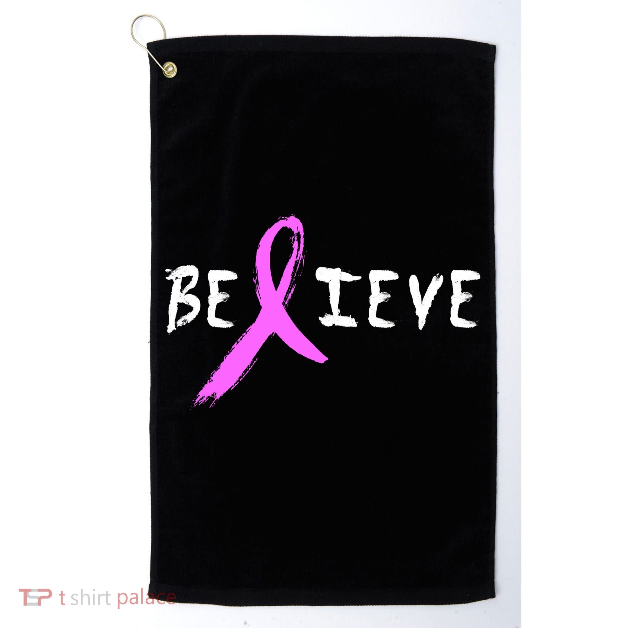 Believe Breast Cancer Golf Towel