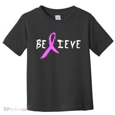Believe Breast Cancer Toddler T-Shirt