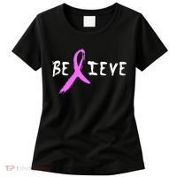 Believe Breast Cancer Women's T-Shirt thumb 0