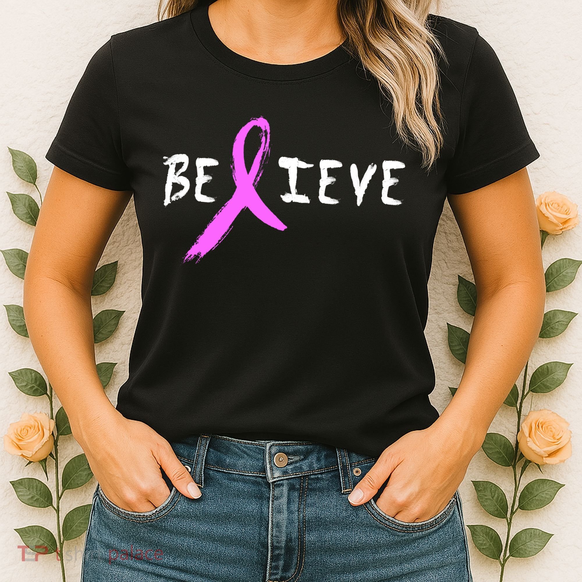 Believe Breast Cancer Women's T-Shirt