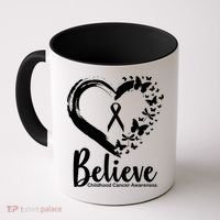 Believe Childhood Cancer Awareness Coffee Mug thumb 0