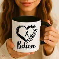 Believe Childhood Cancer Awareness Coffee Mug thumb 3