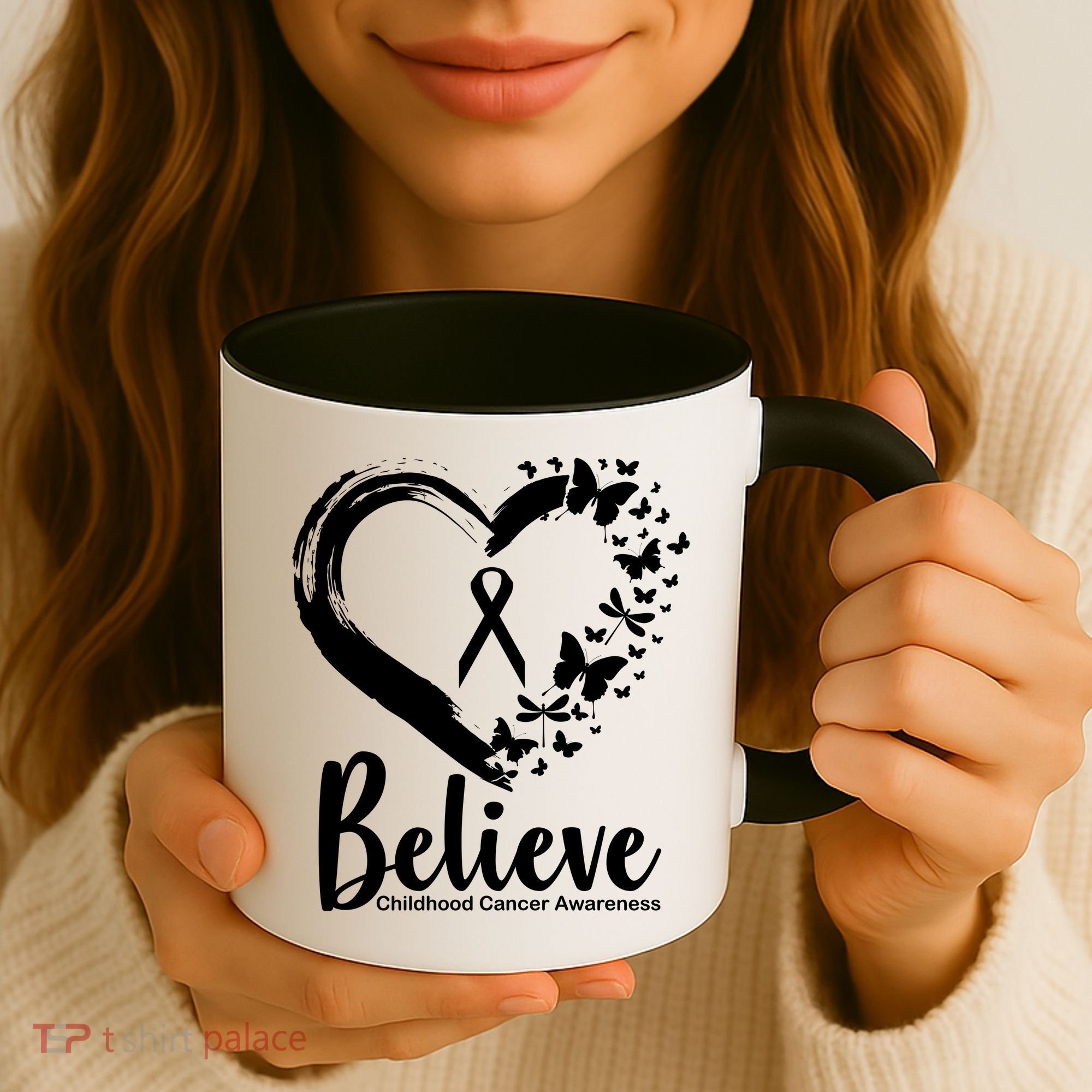 Believe Childhood Cancer Awareness Coffee Mug