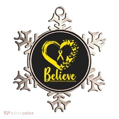 Believe Childhood Cancer Awareness Ornament
