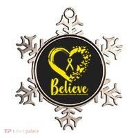 Believe Childhood Cancer Awareness Ornament thumb 0
