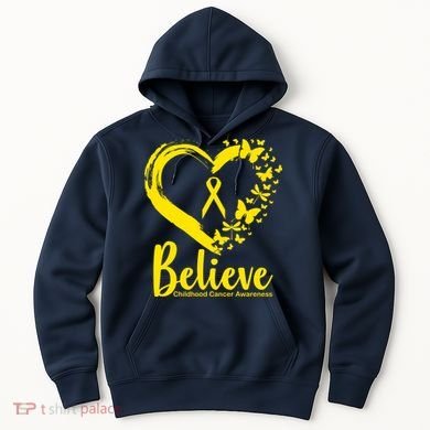 Believe Childhood Cancer Awareness Hoodie