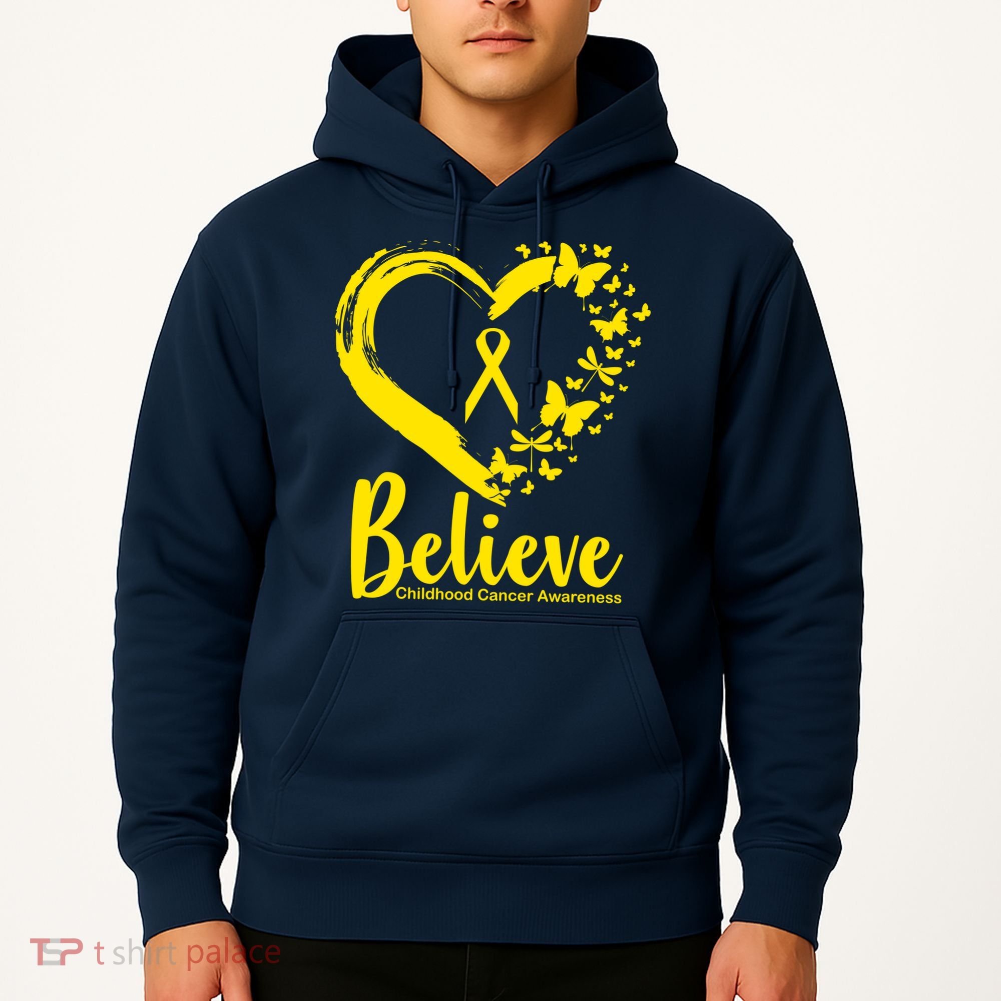 Believe Childhood Cancer Awareness Hoodie