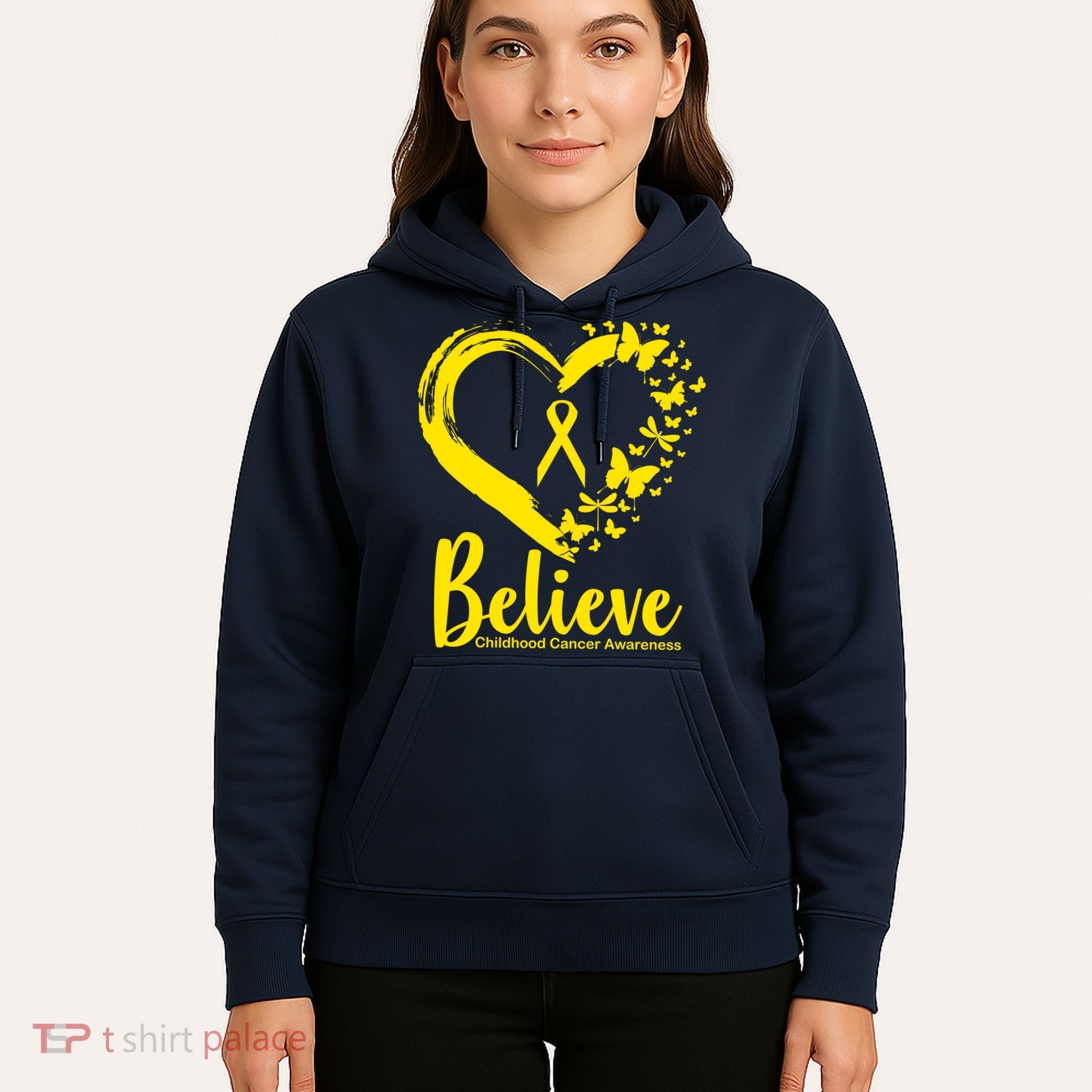 Believe Childhood Cancer Awareness Hoodie
