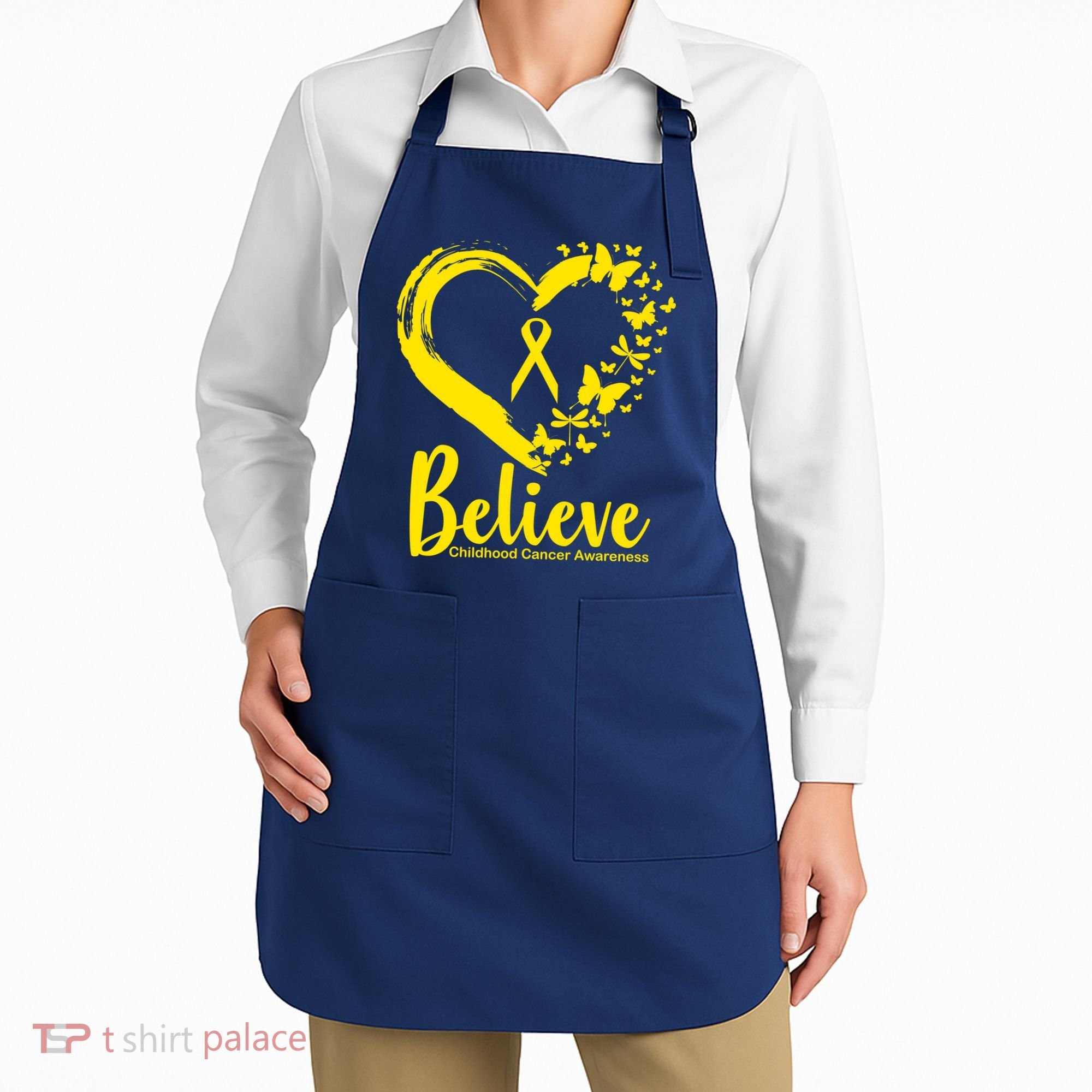 Believe Childhood Cancer Awareness Apron