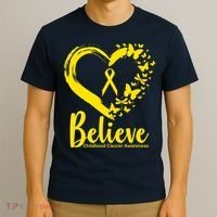 Believe Childhood Cancer Awareness T-Shirt thumb 3