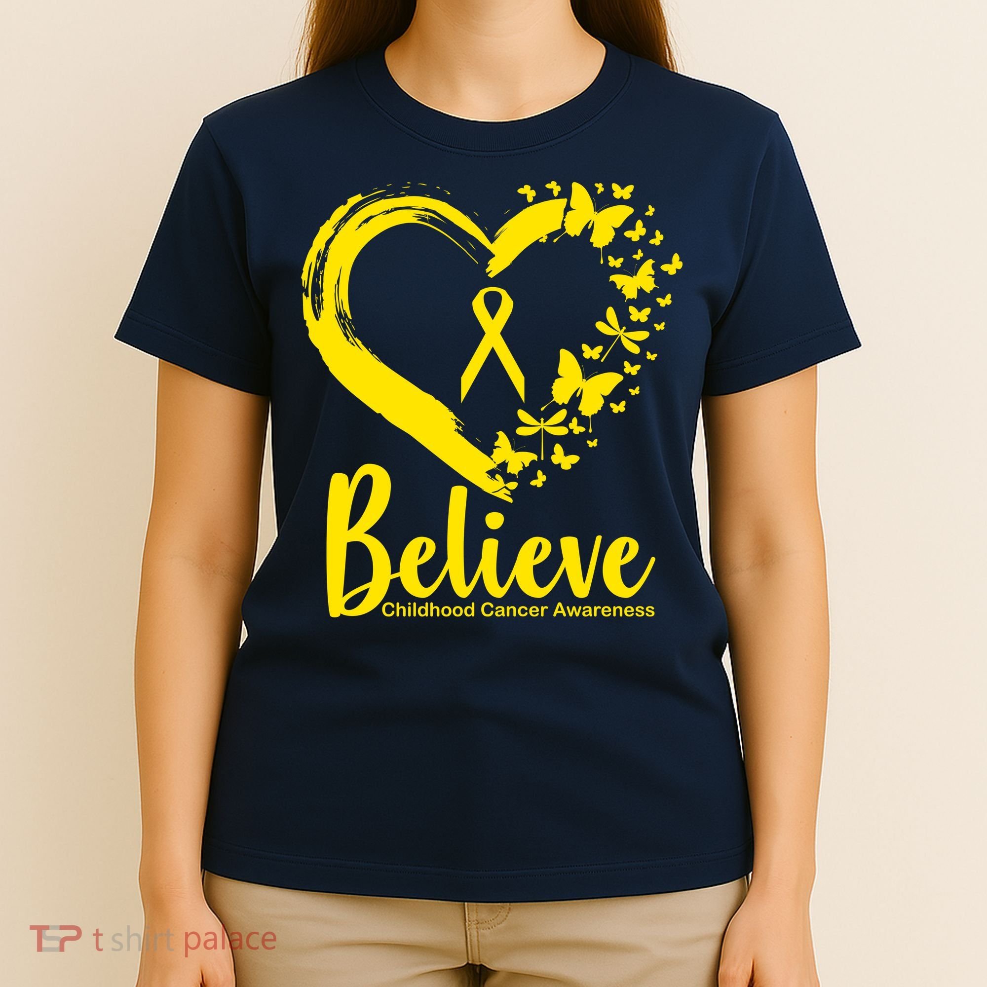 Believe Childhood Cancer Awareness T-Shirt