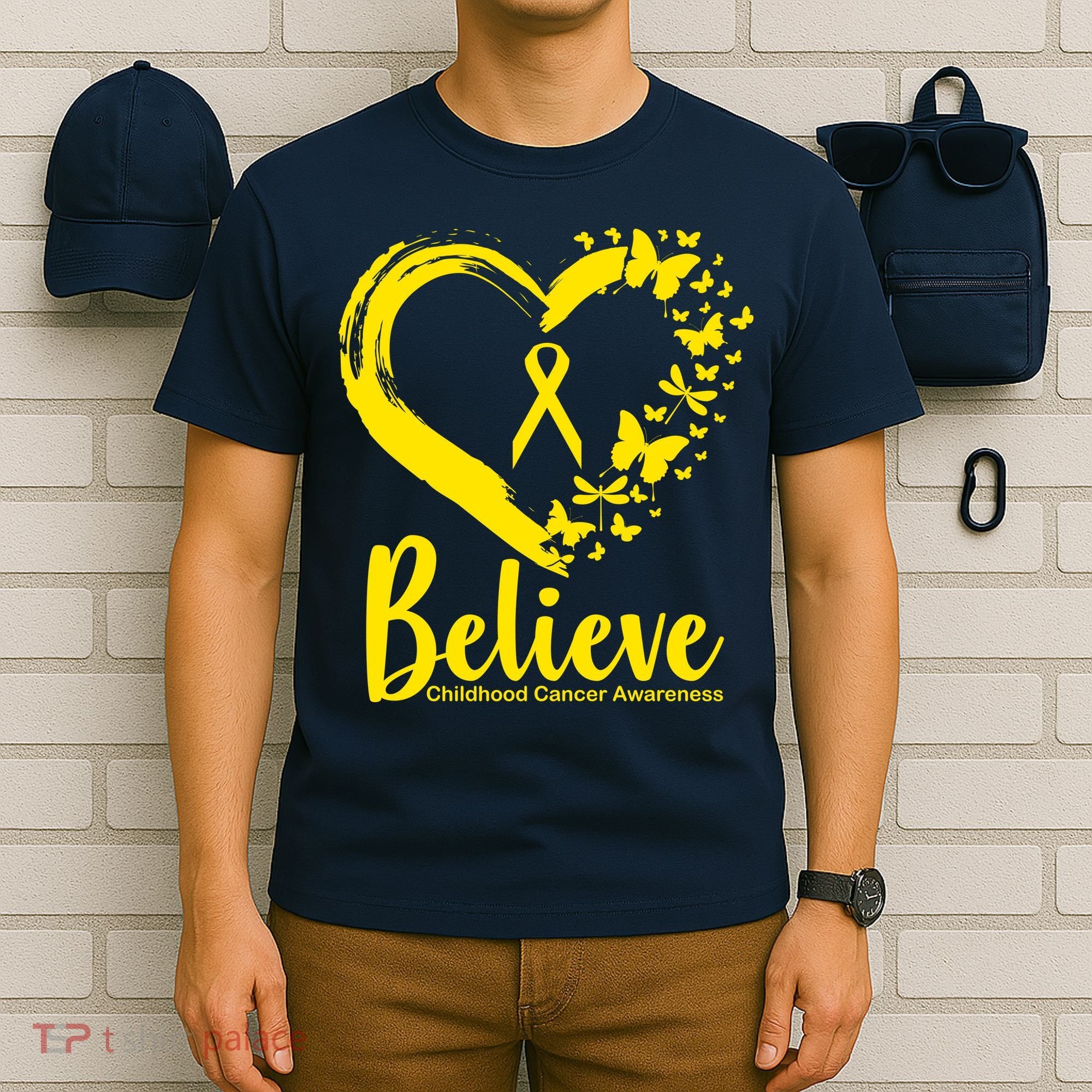 Believe Childhood Cancer Awareness T-Shirt
