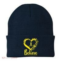 Believe Childhood Cancer Awareness Beanie thumb 0