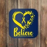 Believe Childhood Cancer Awareness Coaster thumb 0
