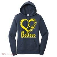 Believe Childhood Cancer Awareness Women's Hoodie thumb 0