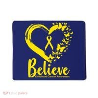 Believe Childhood Cancer Awareness Mousepad thumb 0
