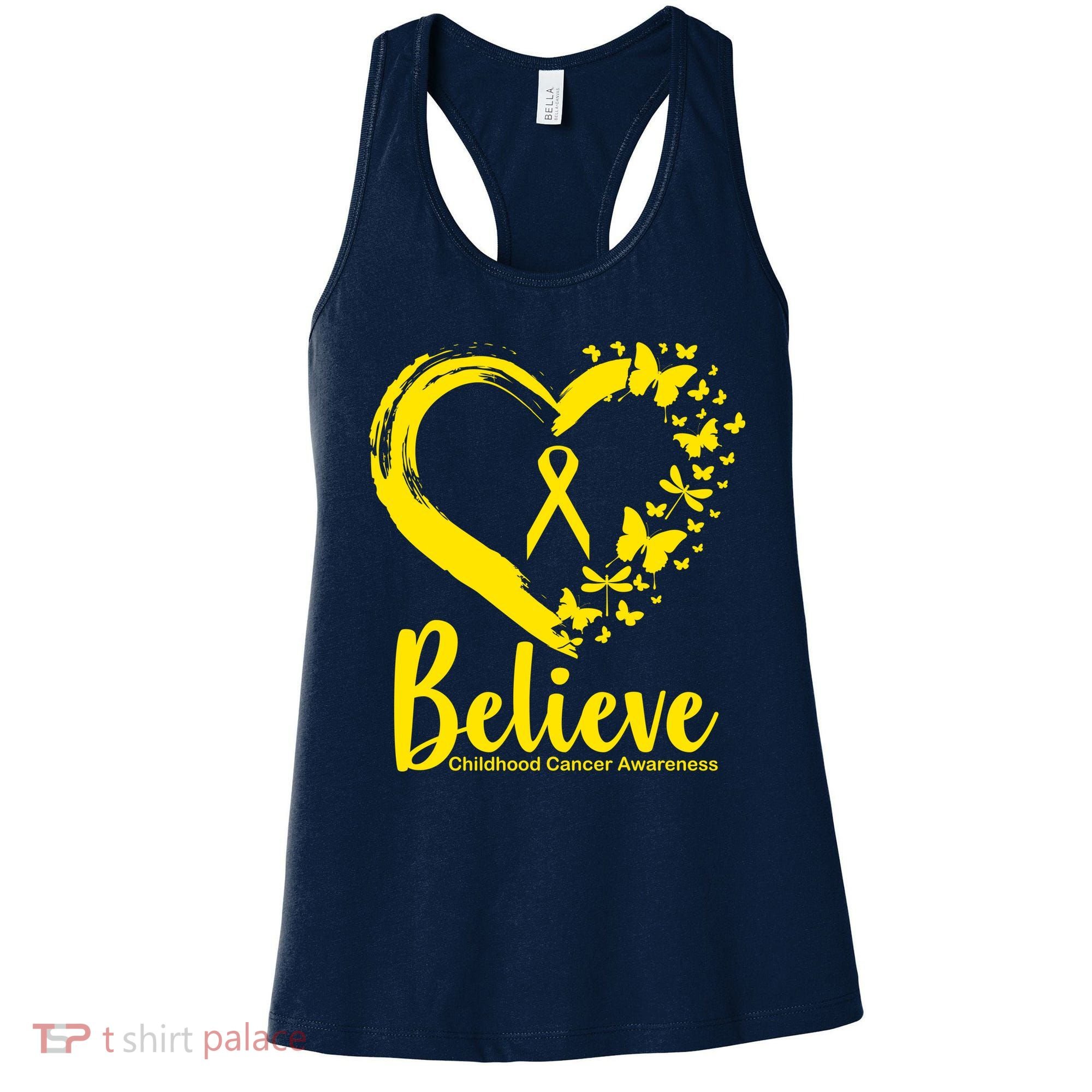 Believe Childhood Cancer Awareness Women's Tank Top