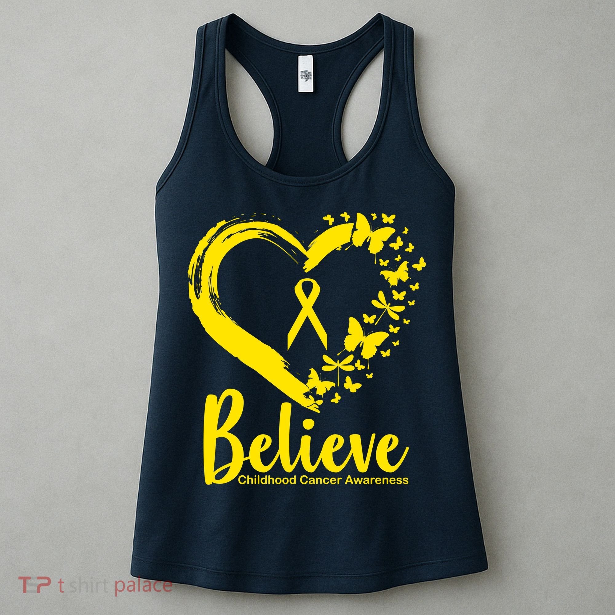 Believe Childhood Cancer Awareness Women's Tank Top