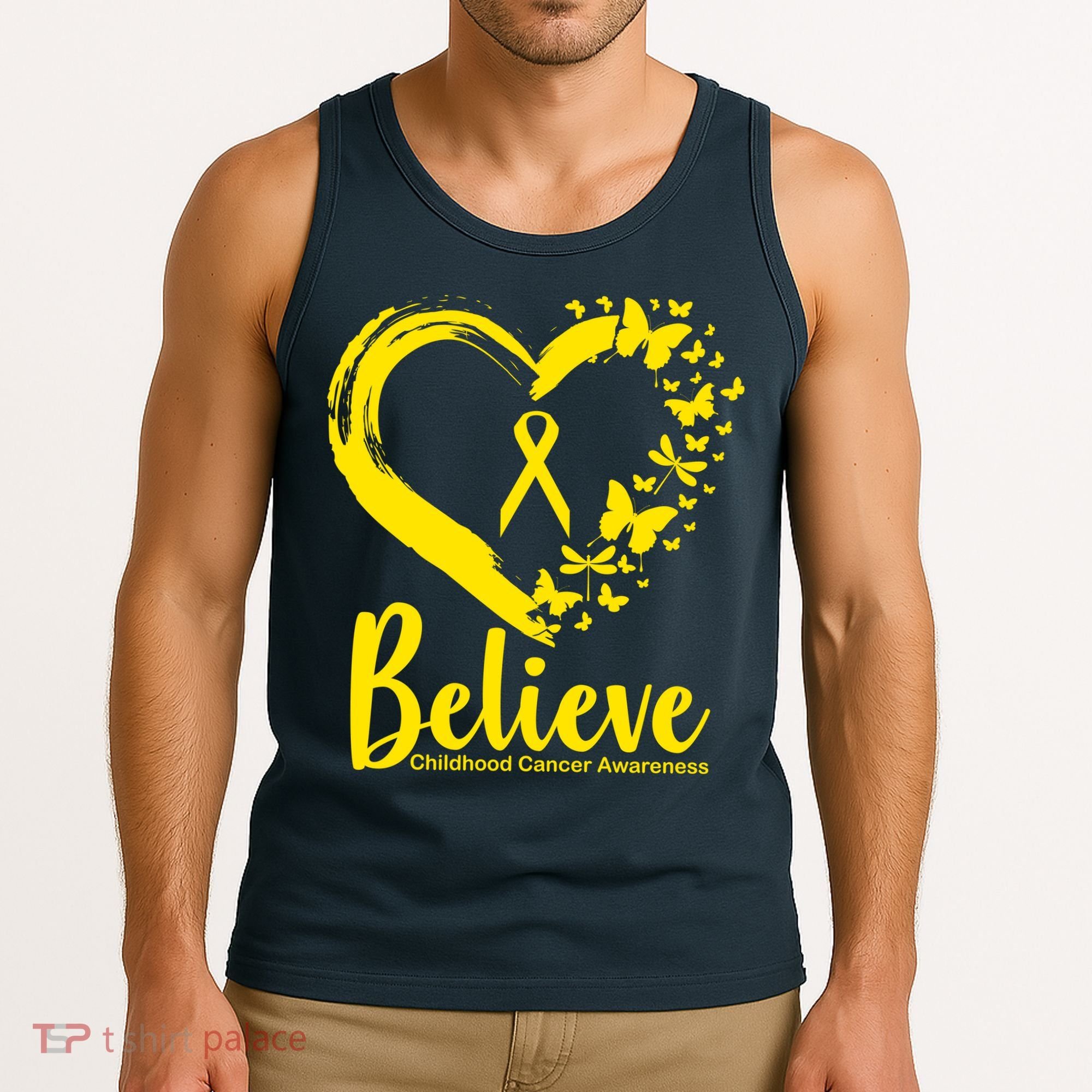 Believe Childhood Cancer Awareness Tank Top