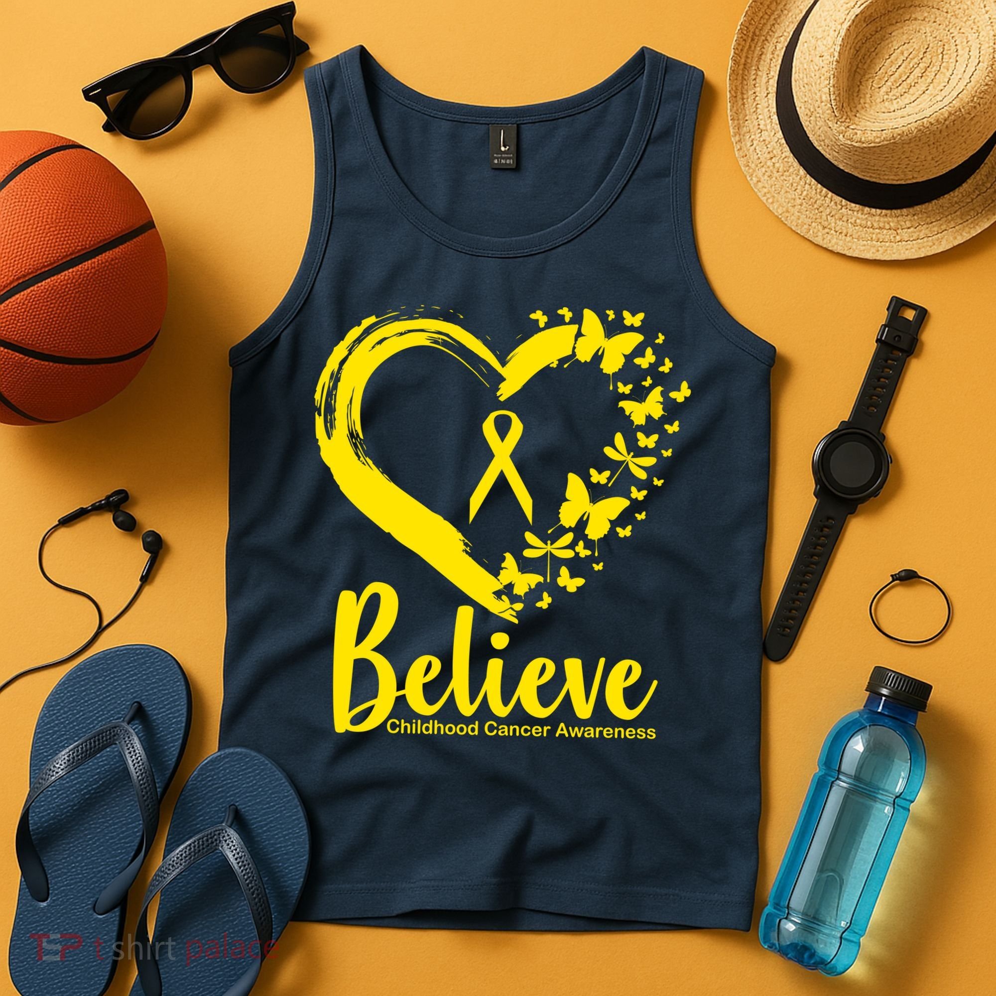 Believe Childhood Cancer Awareness Tank Top