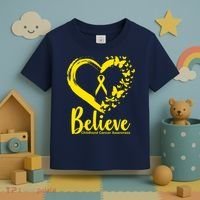 Believe Childhood Cancer Awareness Toddler T-Shirt thumb 3