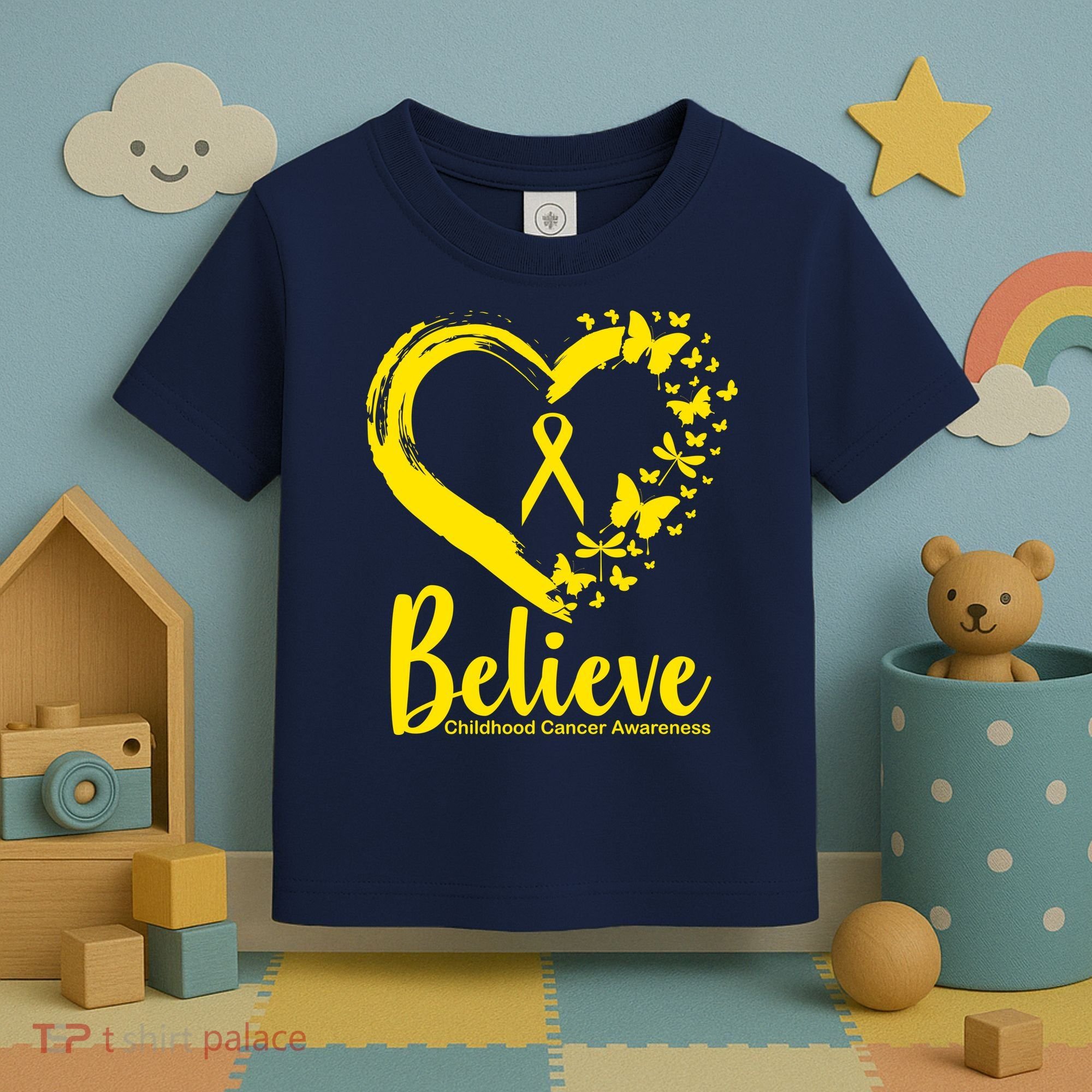 Believe Childhood Cancer Awareness Toddler T-Shirt