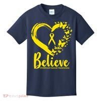 Believe Childhood Cancer Awareness Kids T-Shirt thumb 0
