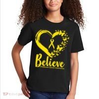 Believe Childhood Cancer Awareness Kids T-Shirt thumb 2