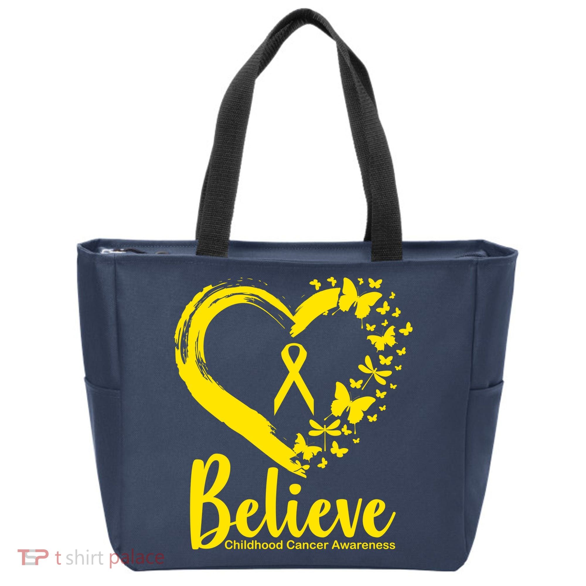 Believe Childhood Cancer Awareness Tote Bag