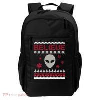 Believe In Aliens Ugly Christmas Backpack thumb 0