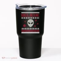 Believe In Aliens Ugly Christmas Tumbler thumb 0