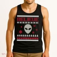 Believe In Aliens Ugly Christmas Tank Top thumb 3